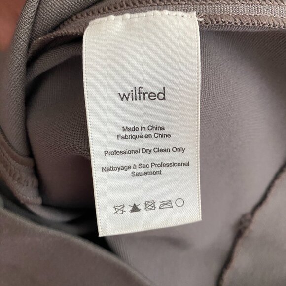 Aritzia Wilfred High Waist Stretch Mauve Grey Pencil Skirt XS - Picture 4 of 7